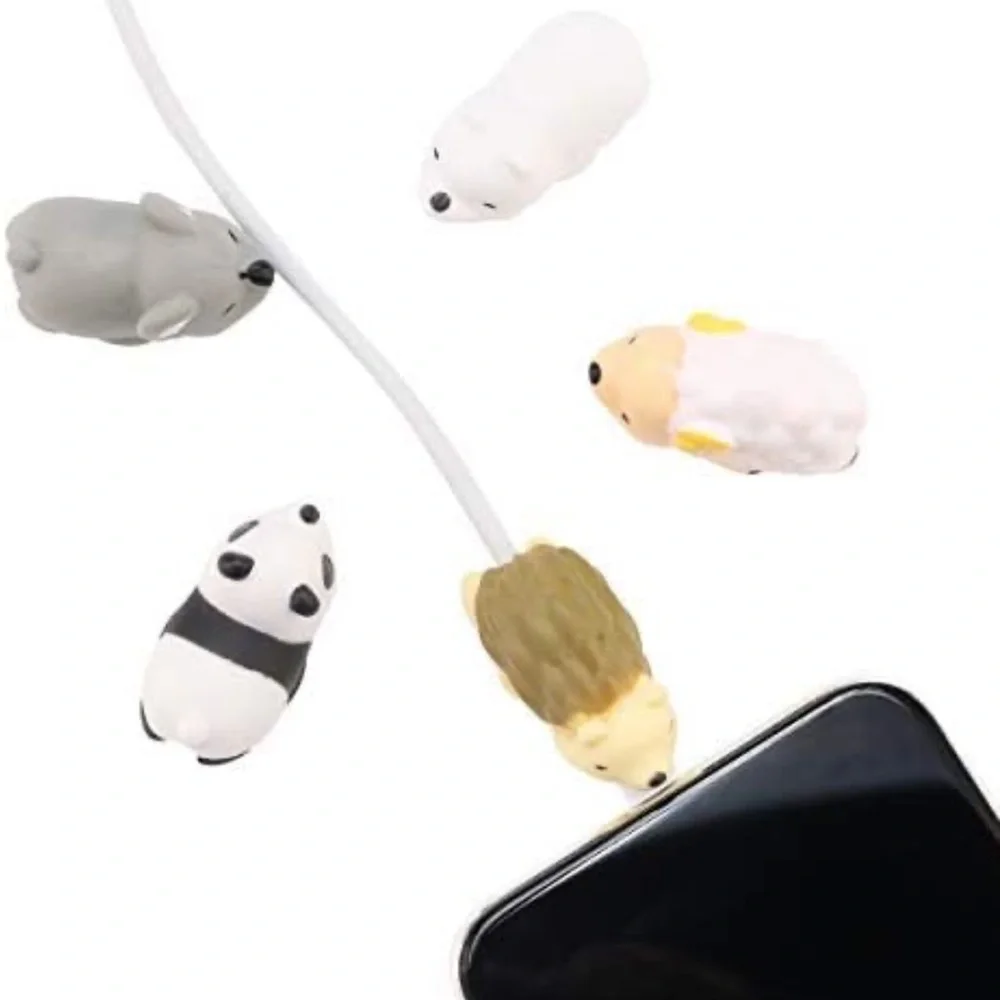 🐼 3/$25 set of 3 animal bite cable protectors for Apple products - random